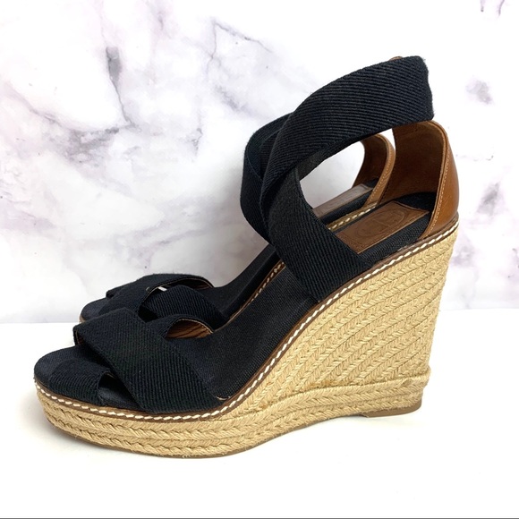 SOLD..Tory Burch Adonis Platform Wedge Sandals - Picture 5 of 14